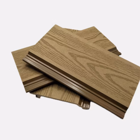 Alto grado de estabilidad de color y rayos UV Revestimiento de pared compuesto impermeable de WPC para exteriores (M15)
