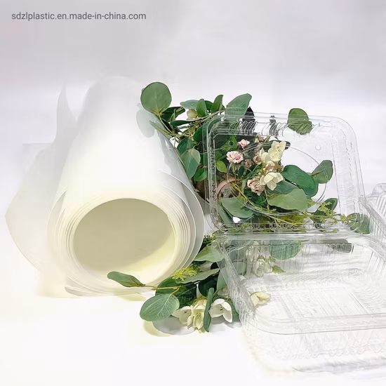 Hoja de película transparente PET PVC PP PLA Hoja de plástico Rollos de película Película de bioplásticos transparente para envasado de alimentos y productos farmacéuticos